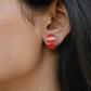 Mother-of-Pearl Small Half Hoops