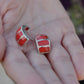 Mother-of-Pearl Small Half Hoops