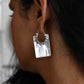 Mother-of-Pearl Rectangle Hoops
