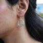 Mother-of-Pearl Multicolor Spiral Earrings