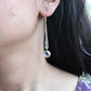 Crystal Drop Silver Earrings