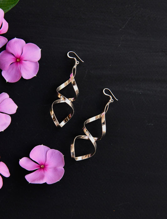 Silver Twist Earrings II