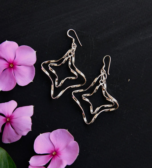 Silver Stars Earrings