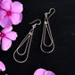 Silver Double Drop Earrings