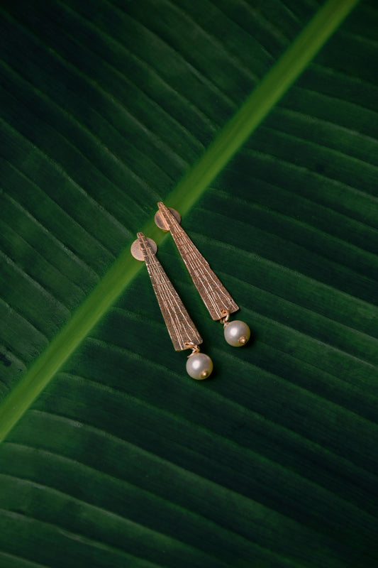 Falling Drops Studs (Gold-Plated)