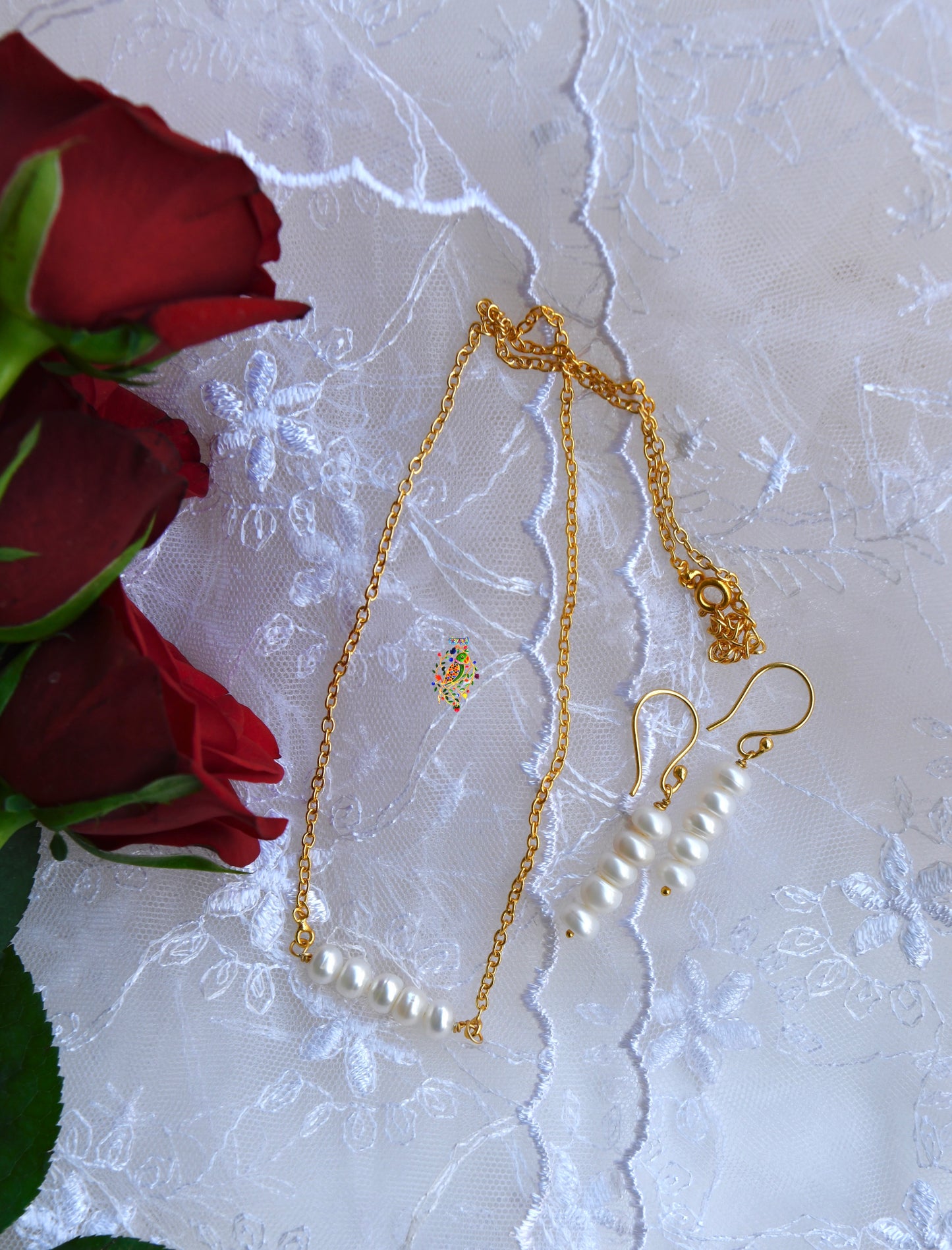 Rose Stacked Pearl Set