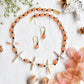 Peach Agates and Pearls Set