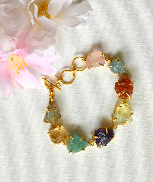 Uncut Multistone Bracelet