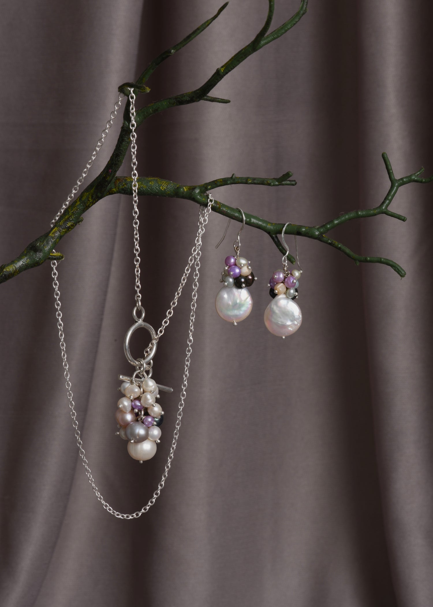 Pearl Sets Pearl in Silver