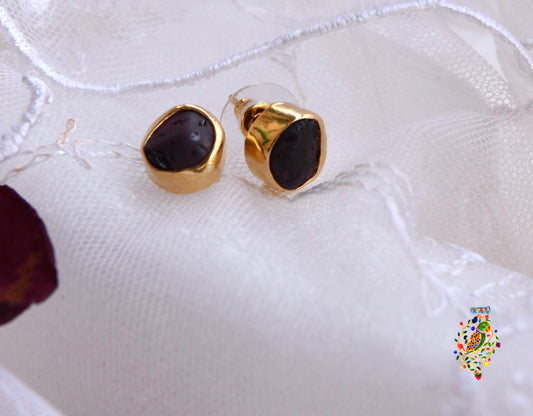 Garnet Studs