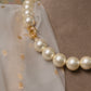 Golden Glow Pearls Necklace (16 mm)