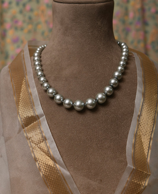 Silver Lining Graduated Pearls Necklace