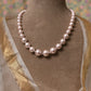 Lilac Graduated Pearls Necklace