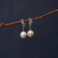 Ivory Faceted Pearl Earrings