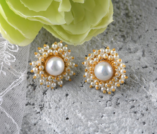 Pearl Blossom Studs