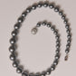 Midnight Graduated Pearls Necklace