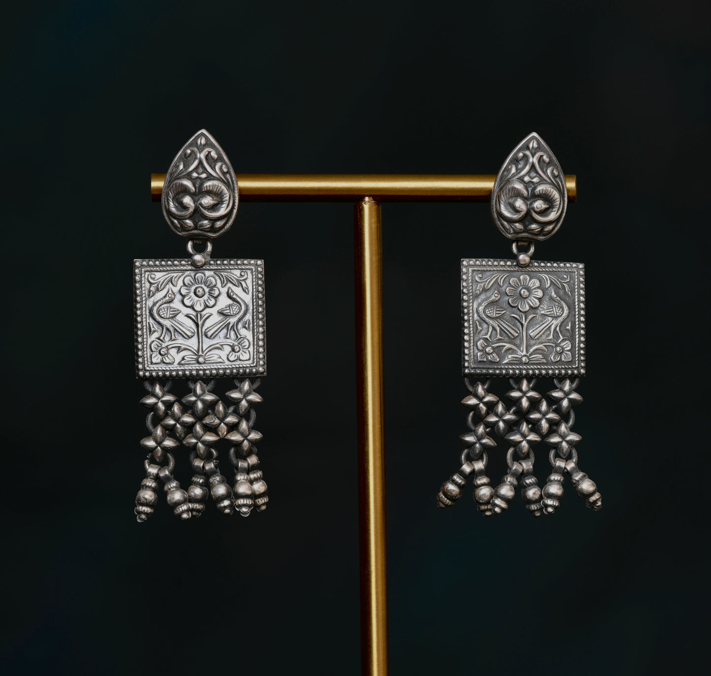 Hibiscus Ghugri Earrings