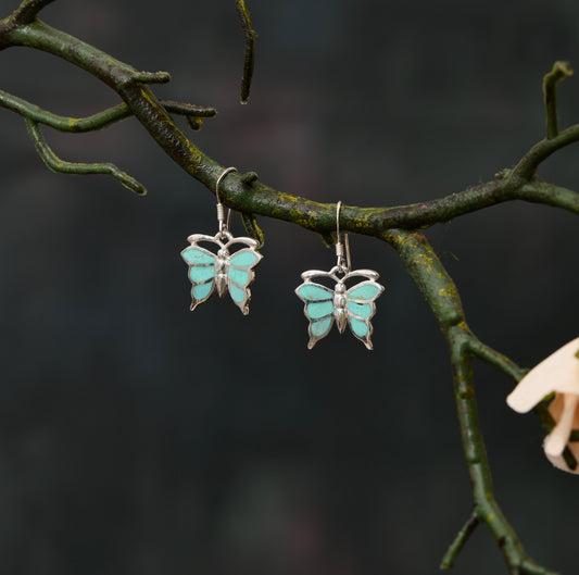 Azure Butterfly Earrings