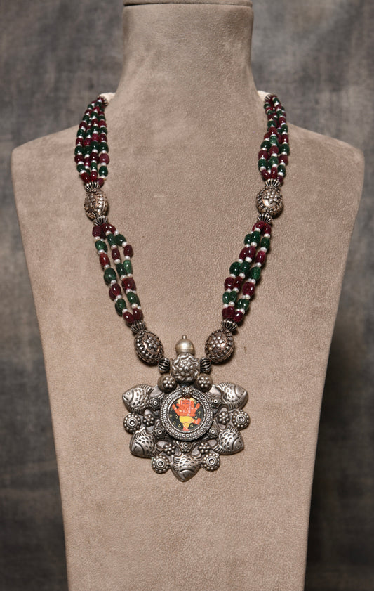 Silver Ganesha Necklace