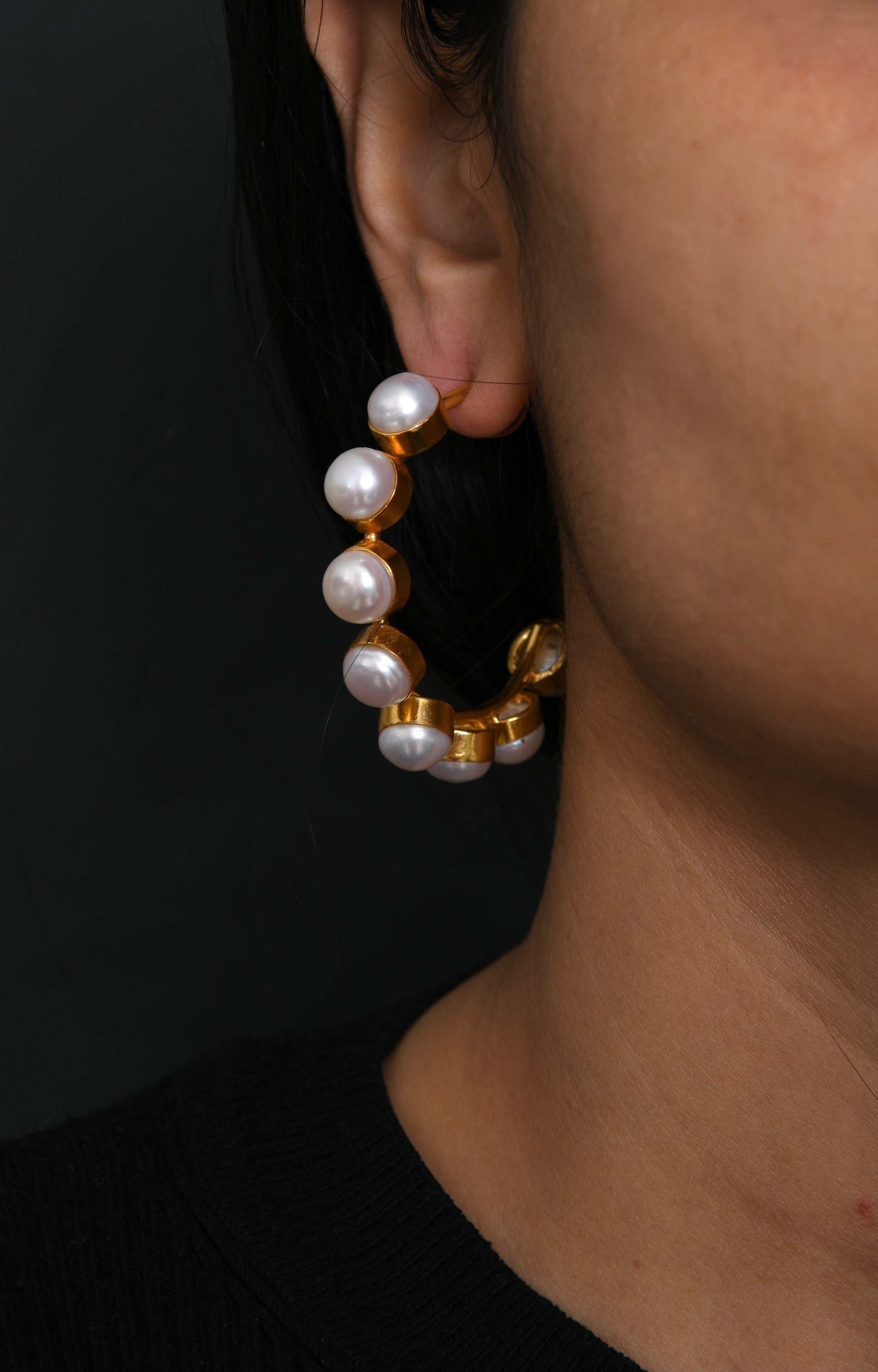 Pearl Double G Earrings In Ivory | GUCCI® US