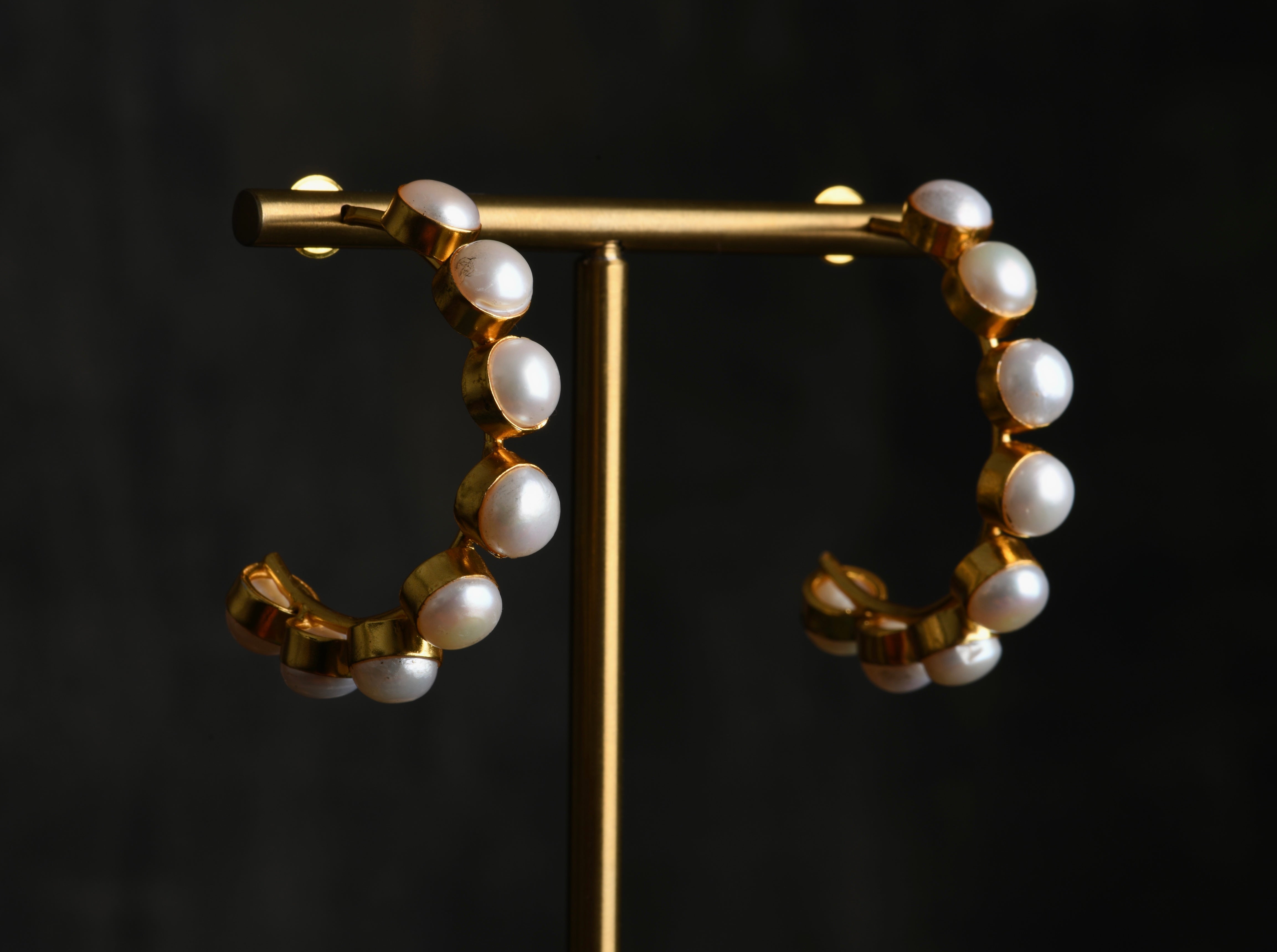 Cult Gaia faux-pearl Hoop Earrings - Farfetch