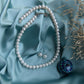 Classic Solo Pearl Necklace with Studs (8 mm Freshwater Pearls)