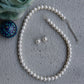 Classic Solo Pearl Necklace with Studs (8 mm Freshwater Pearls)