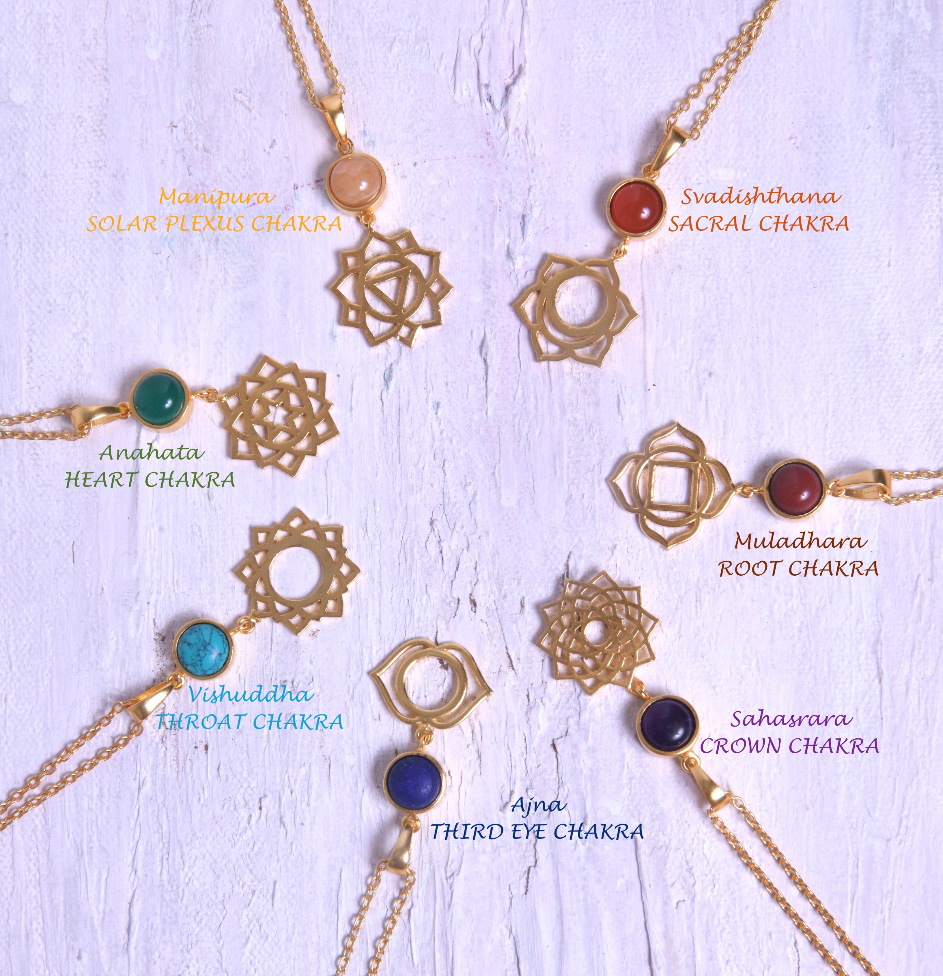 Throat store chakra necklace