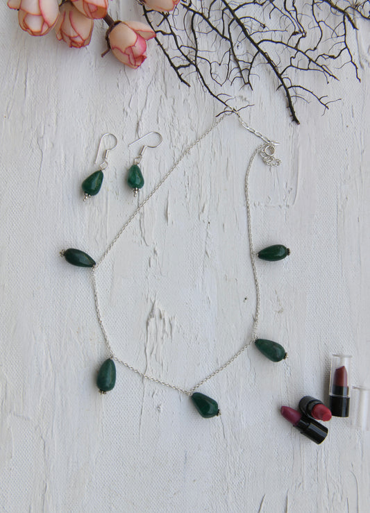 Green Onyx Drops Set