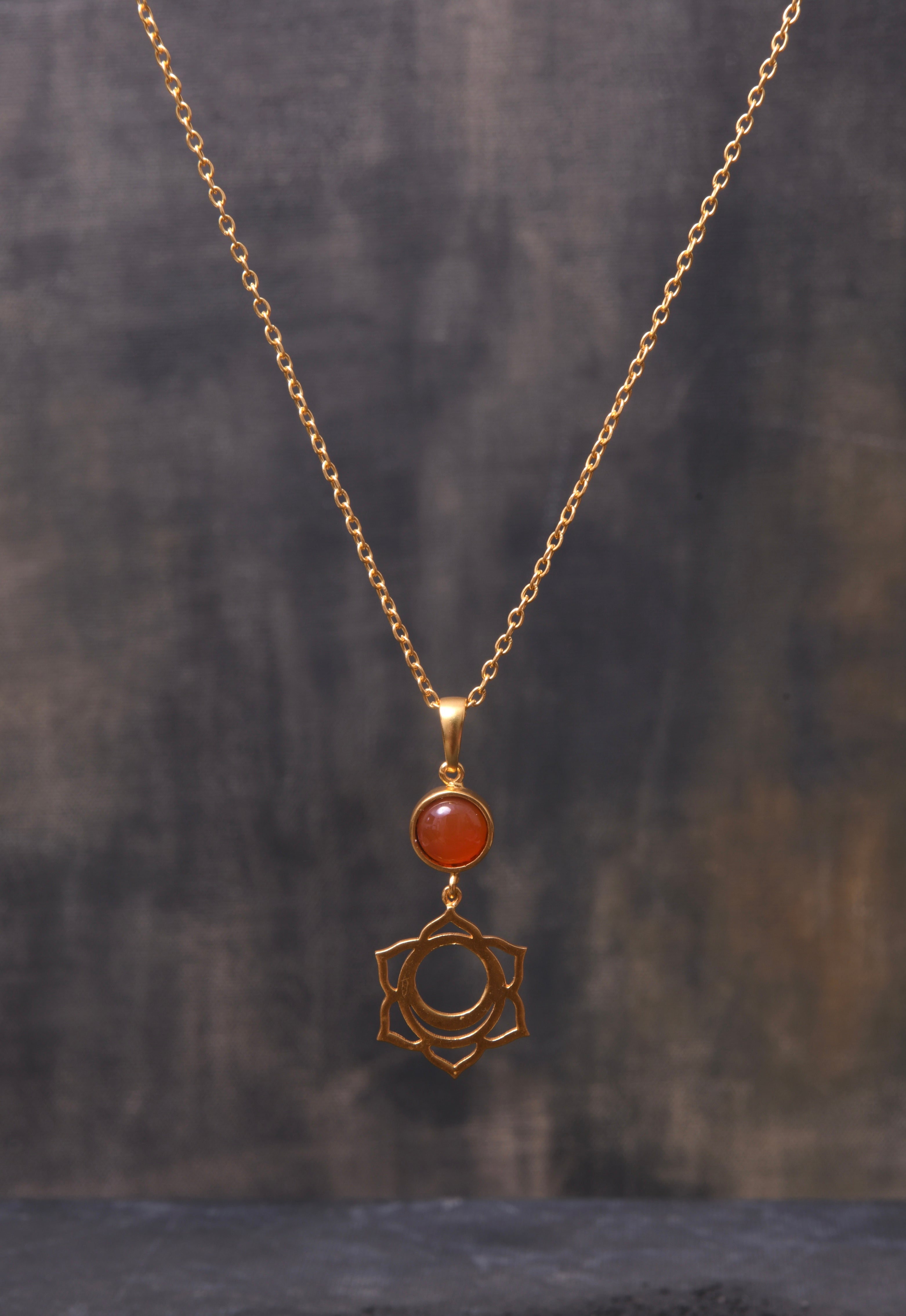 Orange Flower Necklace | Handmade Welsh Jewellery | Emily | Koa – Koa  Jewellery