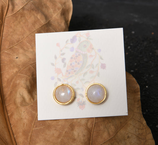 Moonstone Studs