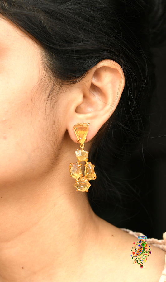 Citrine Danglers (5 stones)
