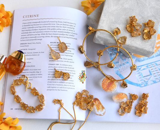 Citrine Danglers (4 stones)