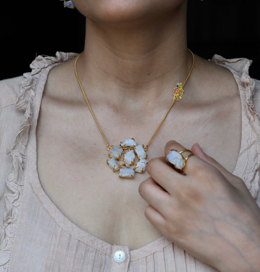 Galaxy Moonstone Necklace
