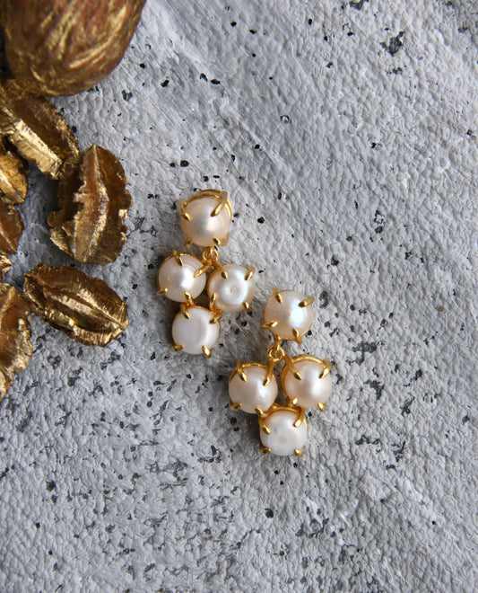 Pearl Quad Earrings