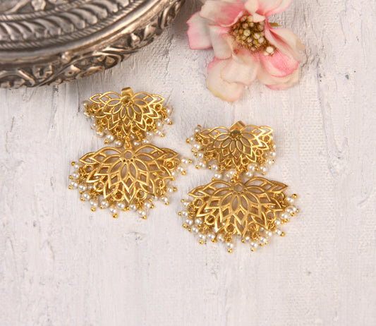 Lotus Mist Duet Earrings