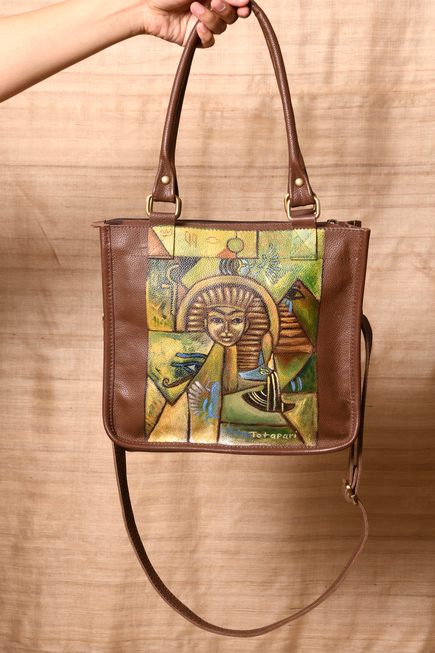 Egyptian Pharaoh Bag (Handpainted)