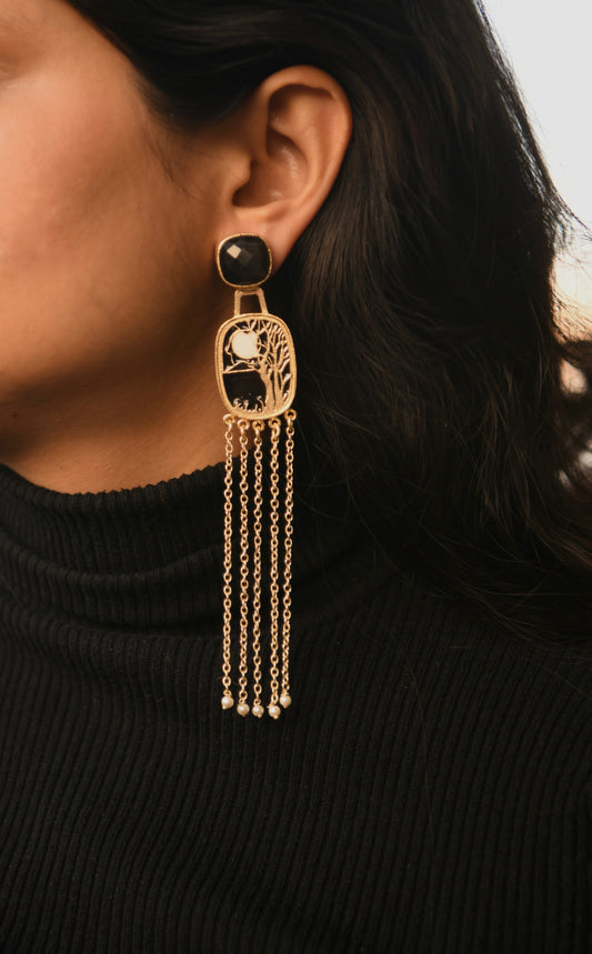 Moonlit Landscape Danglers