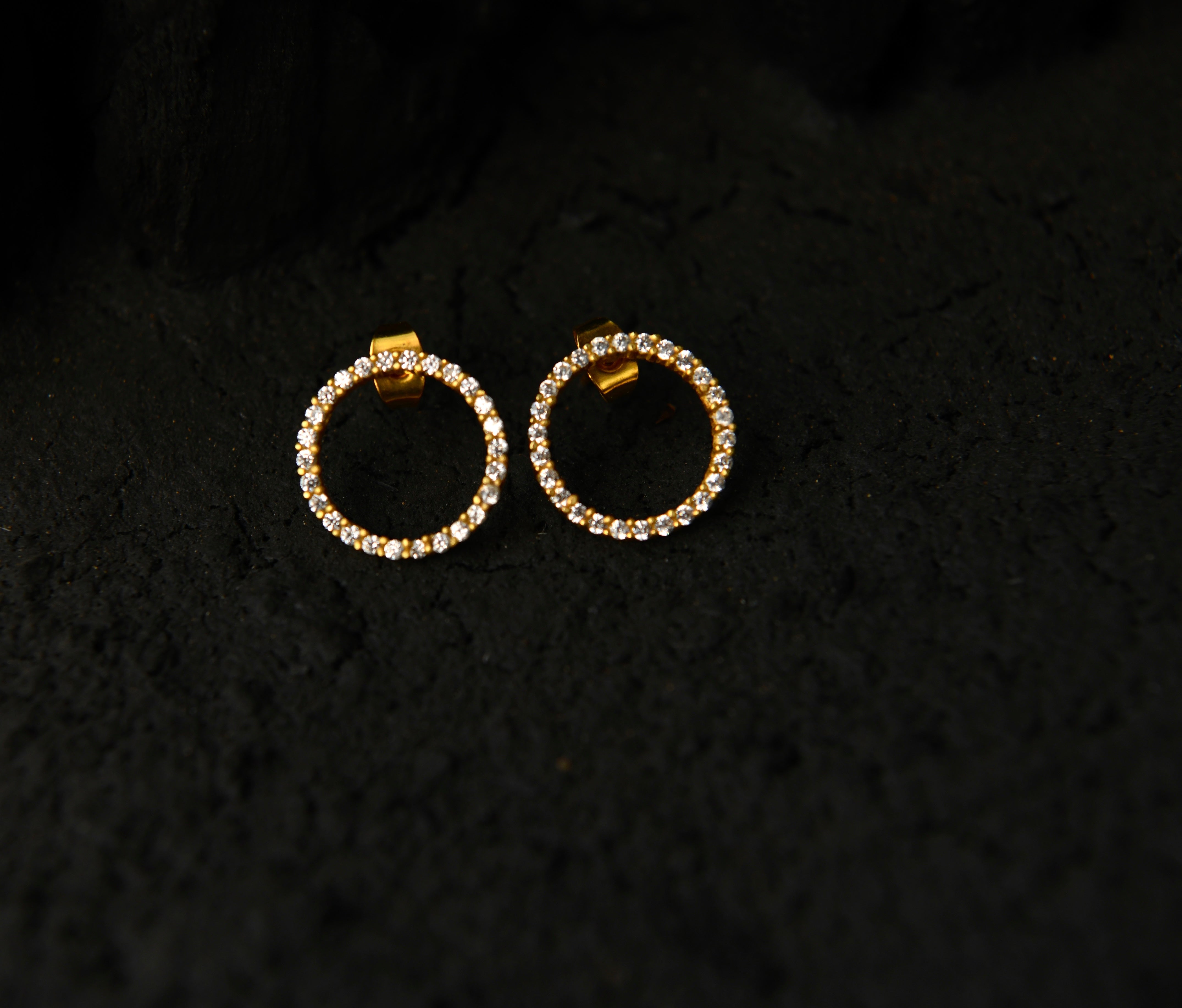 Buy The Half Wreath Diamond Stud Earrings Online