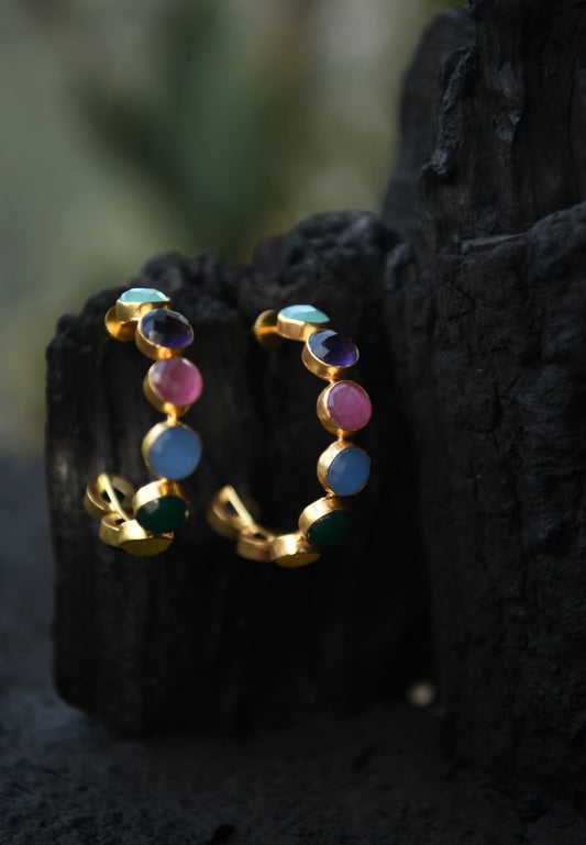 Emily Rainbow Hoops