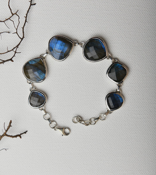 Silver Labradorite Bracelet II