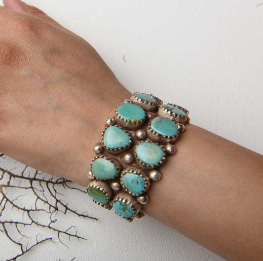 Turquoise Silver Cuff