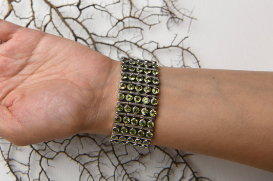 Peridot Silver Bracelet