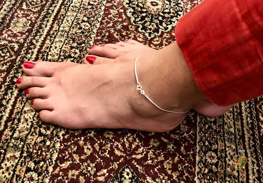 Dainty Silver Anklets