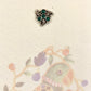 Green Stone Nose Pin