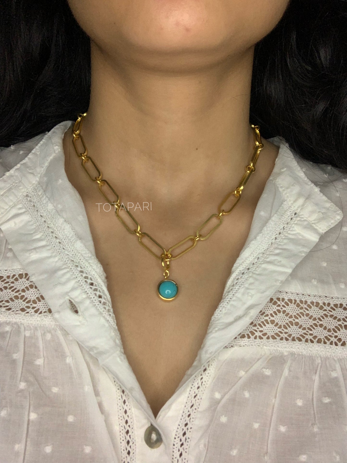 Vishuddhi Chakra Linked Necklace