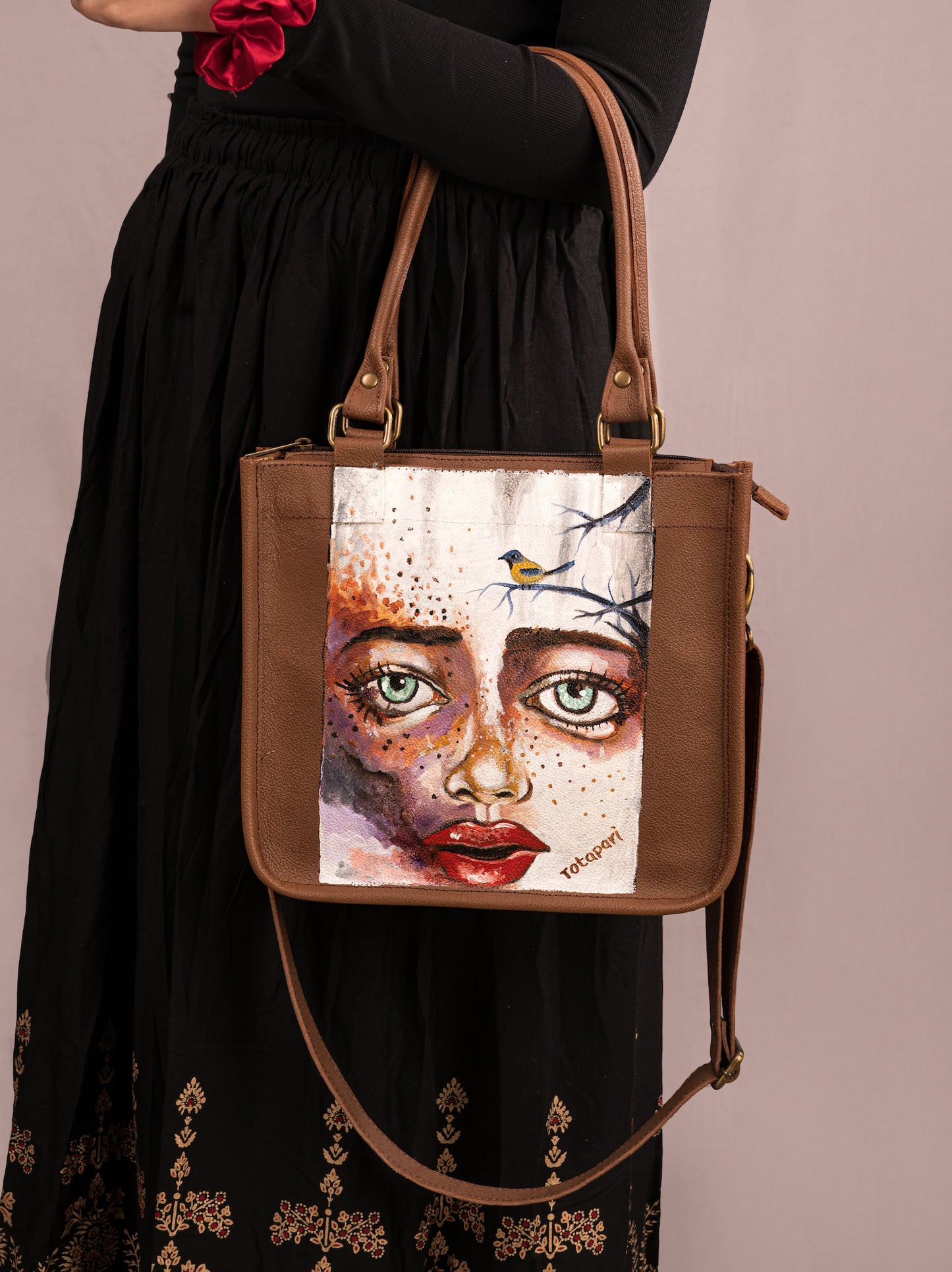 Expressions Bag (Handpainted)
