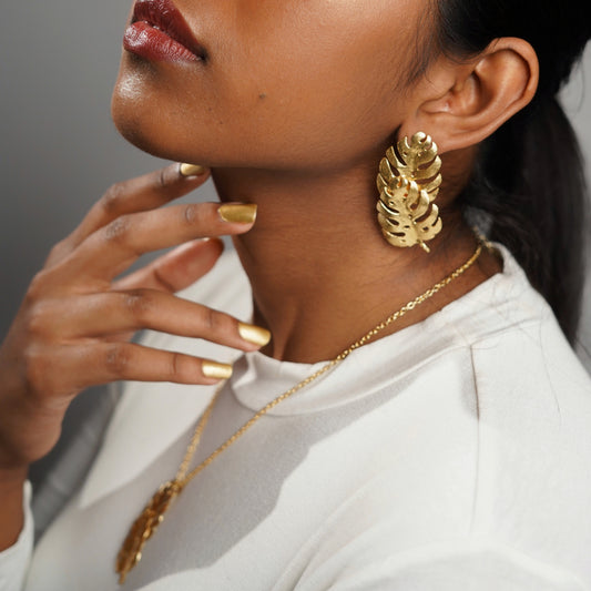 Sun-kissed Foliage Earrings