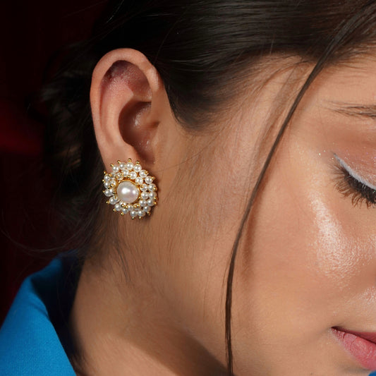 Pearl Blossom Studs