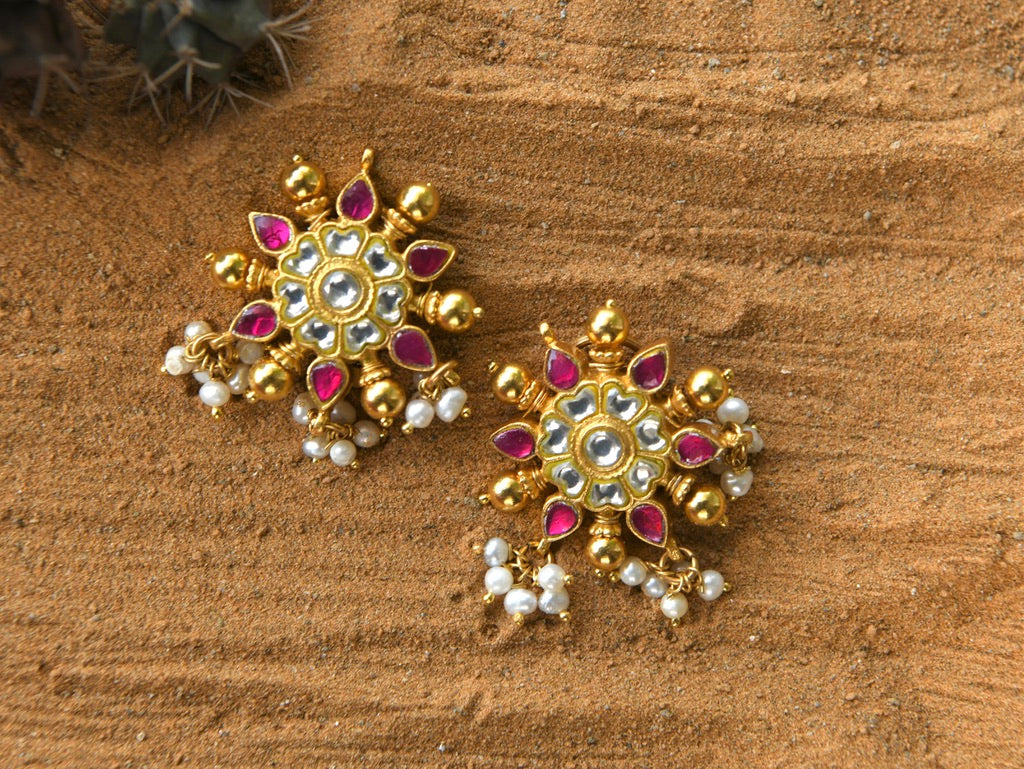 Kundan Sunshine Earrings